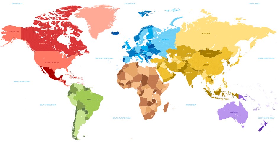карта аллергии во всём мире